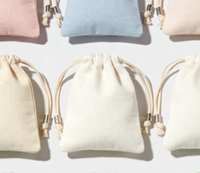Sac de rangement réutilisable en toile pliable avec cordon de serrage, motif personnalisé, en tissu de coton, pour articles divers, fruits, légumes, produits de cuisine, cadeaux, anti-poussière