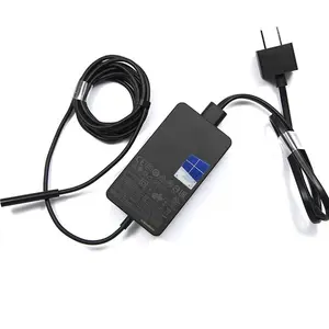 Adaptateur secteur OEM authentique 65W pour Microsoft <span class=keywords><strong>Surface</strong></span> Book <span class=keywords><strong>Pro</strong></span> 4 1706 1625 1616 15V 4A 5V 1A <span class=keywords><strong>Chargeur</strong></span> de <span class=keywords><strong>tablette</strong></span> Alimentation - Product Image 1
