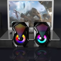 Altavoz Mini 2.0 Impermeable al por Mayor, Accesorios para PC, Iluminación para Gamers, Altavoz USB RGB Portátil de Escritorio para Computadora