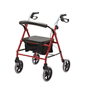 Adulti pieghevole Rollator Walker con telaio in acciaio <span class=keywords><strong>e</strong></span> sedile anziani terapia di riabilitazione fornitura Assistive Wheel Walker - Product Image 5