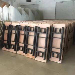 Juego de mesas y sillas plegables para bodas del fabricante, mesa rectangular para catering para banquetes - Product Image 5