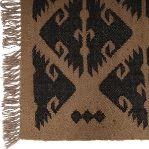 Geometric Kilim Wool <b>Jute</b> <b>Rug</b> Natural Handmade Decorative Carpet for Stylish Interiors Durable for Bedroom Living Room Office - Product Image 5