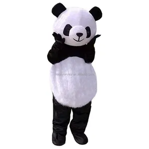 Kostum maskot karakter kartun Panda merah kustom pabrik kostum beruang Teddy uniseks kostum maskot rubah tema Paskah liburan