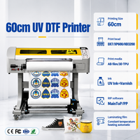 Imprimante UV DTF couleur MT A1 60 cm, machine d'impression d'étiquettes en rouleau pour transfert stéréo 3D