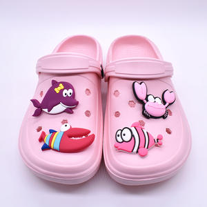 Nouveau mignon monde sous-marin plat Patch en caoutchouc souple bricolage matériaux faits à la main pour chaussure fleur coque de téléphone accessoires dessin animé PVC perles - Product Image 4