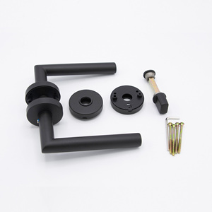 <span class=keywords><strong>Poignée</strong></span> de levier en acier inoxydable, noir, pour <span class=keywords><strong>porte</strong></span> <span class=keywords><strong>WC</strong></span>, salle de bains, 9 pouces, marché européen, meilleure vente - Product Image 3
