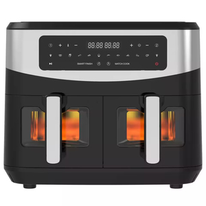 Friteuses à air doubles 8L avec affichage numérique, saines et sans huile, four friteuse 2500W, appareils de cuisine intelligents, friteuse à air double - Product Image 2
