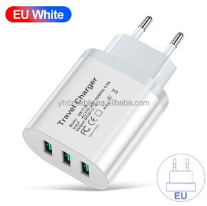 หัวชาร์จมือถือแบบติดผนัง 3 พอร์ต USB ชาร์จเร็ว สำหรับ Samsung Huawei - Product Image 2