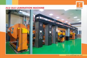 Laminateur haute vitesse pour emballages en rouleaux, films, papiers et laminés, équipement pour l'industrie pharmaceutique et alimentaire, machine de laminage ALU - Product Image 3