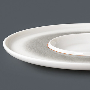 Xiangyuan <b>melamine</b> vegetable <b>plate</b>, imitation porcelain dinner <b>plate</b>, plastic round <b>plate</b>, commercial round <b>plate</b>, platter, hot - Product Image 3