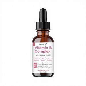 Vitamina <span class=keywords><strong>B</strong></span> <span class=keywords><strong>Complejo</strong></span> <span class=keywords><strong>en</strong></span> <span class=keywords><strong>Gotas</strong></span> Orales de Marca Privada OEM, Suplemento Energético para Adultos, 60 ml - Product Image 1