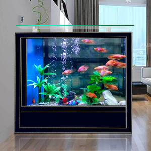Acquario in Vetro Ultra Trasparente per Pesci Rossi con Partizione per Ingresso/Soggiorno - Product Image 2
