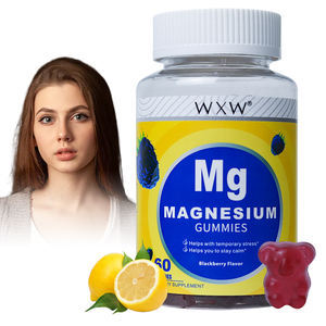 WXW Stock Natural Magnesio Glicinato Gomitas Promover la digestión Magnesio Gummy Alivio del estrés Potasio Magnesio Gummy - Product Image 1