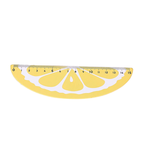 Righello in legno creativo a forma di <span class=keywords><strong>limone</strong></span> strumento di disegno multifunzionale interessanti forniture di cancelleria per la scuola - Product Image 1
