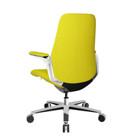Chaise de bureau de direction Chaise pivotante à mi-dossier Siège ergonomique en cuir véritable de haute qualité Cadre en métal moderne