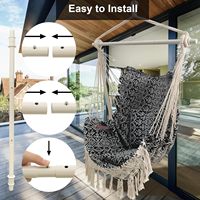 Nouvelle Couleur Moderne Durable Pliable Écologique Tissu Imprimé Sérigraphié Balançoire Suspendue pour Extérieur Chambre Parc
