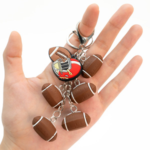 Chaveiros de PVC com Tema Esportivo Multi-Charm, Charms de Beisebol, Futebol e Basquete, Chaveiros Duráveis e Flexíveis para Acessórios de Uso Diário - Product Image 3