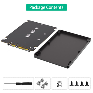 2 in 1 플라스틱 인클로저로 2.5 SATA3 어댑터에 M.2 NGFF 키 B & mSATA SSD를 결합 - Product Image 6