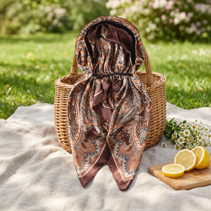 <span class=keywords><strong>Foulard</strong></span> <span class=keywords><strong>de</strong></span> nuit en satin imprimé cachemire pré-noué <span class=keywords><strong>avec</strong></span> bande élastique et bande antidérapante en velours pour le soin des <span class=keywords><strong>cheveux</strong></span> – Chapeau <span class=keywords><strong>de</strong></span> sommeil élégant pour femme - Product Image 2
