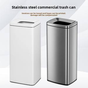 <span class=keywords><strong>Cubo</strong></span> <span class=keywords><strong>de</strong></span> <span class=keywords><strong>basura</strong></span> <span class=keywords><strong>de</strong></span> acero inoxidable <span class=keywords><strong>con</strong></span> tapa abierta y <span class=keywords><strong>pedal</strong></span> <span class=keywords><strong>de</strong></span> activación directa, <span class=keywords><strong>con</strong></span> separación <span class=keywords><strong>de</strong></span> residuos secos y húmedos, para uso comercial en centros comerciales, entradas <span class=keywords><strong>de</strong></span> ascensores y escuelas - Product Image 4