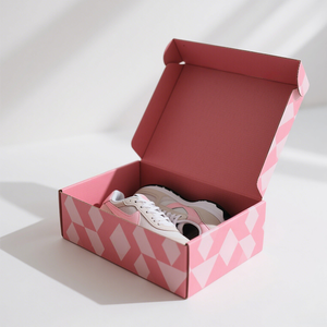 Maßgefertigte Matt Laminierte Umweltfreundliche Recycelbare Wellpappe-Teleskopboxen für Kleidung und Schuhverpackung Vierfarbig - Product Image 4