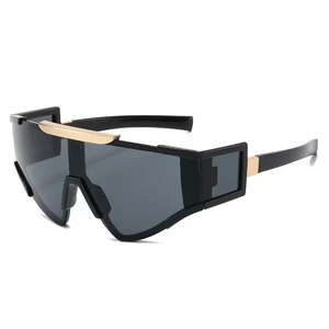 Personalized Cycling Sport Sunglasses One-piece Multi Lens <b>Triangle</b> Fashion Futuristic Sunglasses - Product Image 1