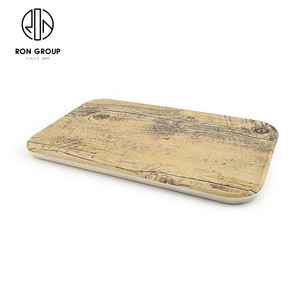 Gran oferta logotipo personalizado Hotel estilo japonés restaurante vajilla grano de madera rectángulo Sushi <span class=keywords><strong>comida</strong></span> servir melamina plástico - Product Image 3