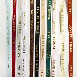 Factory Wholesale Logo <strong>Ribbon</strong> <strong>Custom</strong> Gold Foil <strong>Printing</strong> <strong>Grosgrain</strong> Gift <strong>Ribbon</strong> for Wrapp