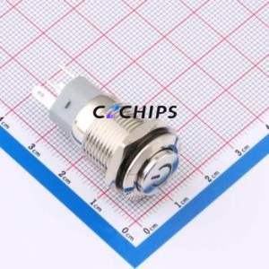 HY-16A-G11-S-DY-R12V-CU-008 Push Button Switch Through hole Component (THT) Switch - Product Image 1