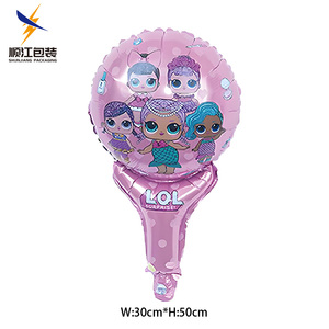 Giry Christmas serie Stick Foil palloncino di Babbo Natale Globos palloncino per bambini giocattoli <span class=keywords><strong>a</strong></span> mano che tengono palloncini - Product Image 5