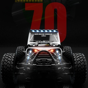 Voiture de course télécommandée tout-terrain RC avec moteur brushless, vitesse de 70 km/h, Big Foot SJY-Q117-C 2.4G 1/16, haute vitesse, proportionnelle intégrale - Product Image 6