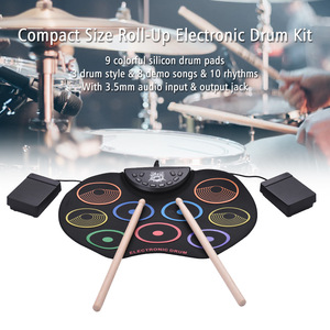 Instruments de percussion pour enfants débutants Roll Up Drum tambour électronique roulé à la main Instruments de <span class=keywords><strong>musique</strong></span> pour enfants tambour à main - Product Image 3