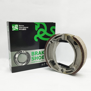 Venta al por mayor 70cc Zapata de freno Piezas del sistema de corte de freno de motocicleta JH70 TMX125 XR XL TLR BXR NS NX CG <span class=keywords><strong>CB</strong></span> Zapatas de freno - Product Image 1