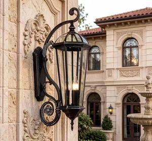 Lampes murales rétro européennes en aluminium pour extérieur, jardin, paysage, étanches IP65, balcon, couloir, lampes murales LED pour extérieur - Product Image 6