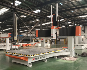 Centre d'usinage CNC à <span class=keywords><strong>portique</strong></span> à cinq axes Non métallique NOBOT N-JF-2230 broche HSK63F robuste 6KW - Product Image 4