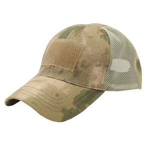 Custom <b>Flat</b> Top <b>Hat</b> Cuban Baseball Cap Cadet <b>Hats</b> in Camo Fabric With Printing and Embroidery Logo - Product Image 4