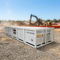 Réservoir IBC mobile SUMAC en acier au carbone à double paroi, autoportant, pour essence et diesel, capacités 5000L, 8000L, 4000L, 2000L, 1000L