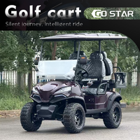Carrito de Golf Eléctrico Personalizado de 4 Plazas con Toldo de Panel Solar e Impresión de Logotipo a Todo Color para la Promoción de la Marca de Hoteles