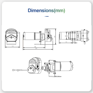Kleine Laboratorium Chemische Peristaltische Doseerpomp Chonry Aanpasbare Dc Motor 12V Oem Peristaltische Pomp - Product Image 5