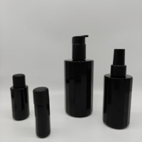 Flacon compte-gouttes en verre noir de 30ml pour forme de sérum d'huile essentielle pour les soins de la peau