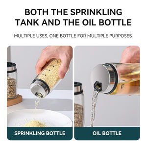 कारखाने की कीमत नवीनतम लक्जरी पारदर्शी नमक मिर्च ग्लास रोटेट ढक्कन मसाला जार - Product Image 5