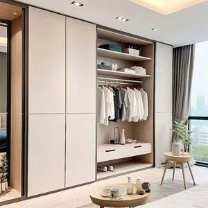 2025 Modern Open <b>Wardrobes</b> Room Custom Bedroom Combination Cabinet Furniture Mdf Wood Bedroom <b>Wardrobe</b> Closet - Product Image 4