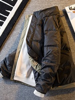 Veste d'extérieur rembourrée en coton robuste pour hommes en automne et en hiver, vêtements chauds en coton pour hommes, veste en coton pour hommes en hiver
