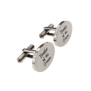 Mancuernillas de Acero Inoxidable con Logotipo Personalizado Grabado, Accesorios de <span class=keywords><strong>Camisa</strong></span> para Hombre, Regalo de Lujo para Bodas y Negocios, Venta al por Mayor de Fábrica - Product Image 2