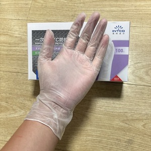 Gants jetables en PVC transparents Inco, 100 pièces, non stériles, pour le nettoyage et la protection en cuisine - Product Image 1