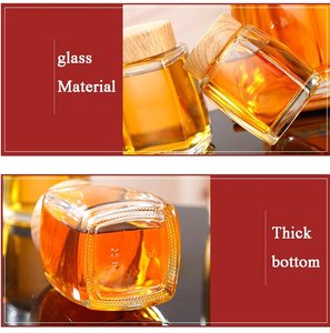 Bocaux en verre pour miel traditionnels transparents personnalisés de 180 ml, 280 ml, 380 ml, 500 ml, 750 ml avec couvercles à vis Bocal pour miel - Product Image 6