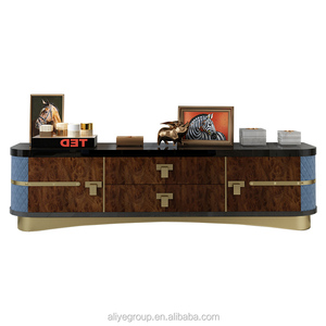 Meuble <span class=keywords><strong>TV</strong></span> italien <span class=keywords><strong>en</strong></span> acier inoxydable, ensemble de meubles de salon, supports <span class=keywords><strong>TV</strong></span>, table <span class=keywords><strong>en</strong></span> bois et marbre, meuble <span class=keywords><strong>TV</strong></span> moderne - Product Image 5