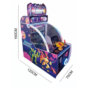 Hot Bán Không Gian Chiến Binh Đồng Xu Hoạt Động Arcade Bóng Trò Chơi Bắn Súng Máy Vui Chơi Giải Trí Vé Đổi Làm Bằng Kim Loại Bền Nhựa - Product Image 3