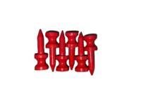 Tees de golf en bambou durables 70mm 83mm, tees de golf en plastique, logo personnalisé, accessoires de golf stables, prix fabricant