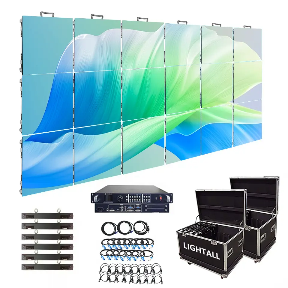 Full Color Curved Led Video Wall P2 P2.5 P2.9 P3 P3.91 P4 P5 P10 Led Screen Stage Backdrop Led Display